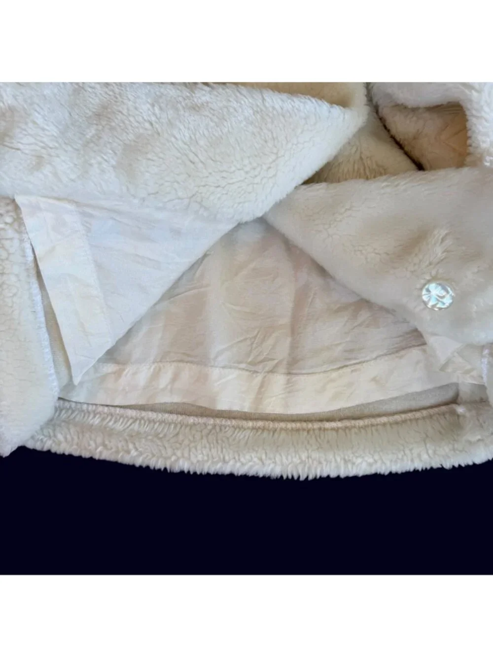 Vintage Weather Tamer White Faux Fur Regal Ethereal Coat 4T